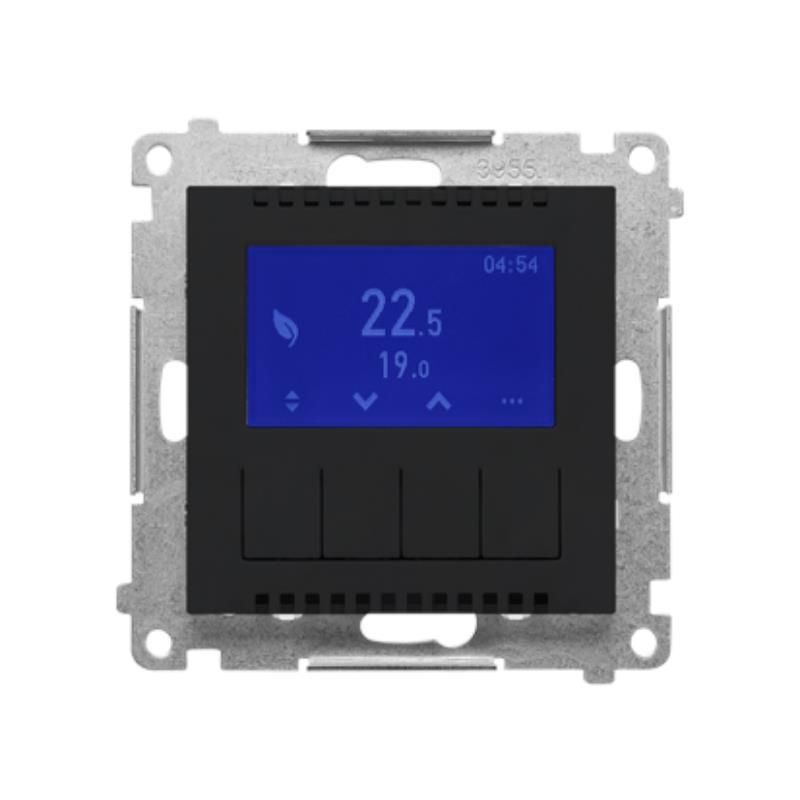 Simon 55 czarny - regulator temperatury z wyświetlaczem TETD1A.01/149 Simon 55 czarny - regulator temperatury z wyświetlaczem TETD1A.01/149