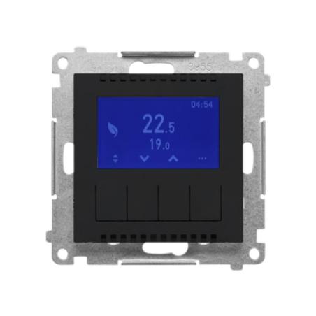 Simon 55 czarny - regulator temperatury z wyświetlaczem TETD1A.01/149