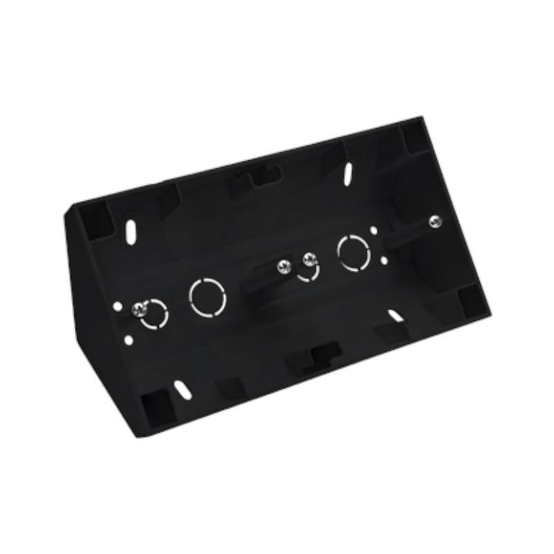 Simon 55 czarny - puszka natynkowa narożna TPNR2/149