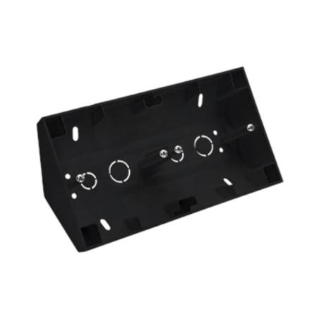 Simon 55 czarny - puszka natynkowa narożna TPNR2/149