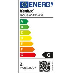 Żarówka LED TANO G4 1,5W SMD WW ciepła Kanlux