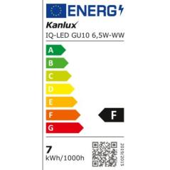 Żarówka IQ LED GU10 6,5W WW ciepła Kanlux