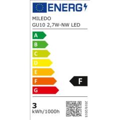 Żarówka LED GU10 2,7W NW neutralna LED miLedo