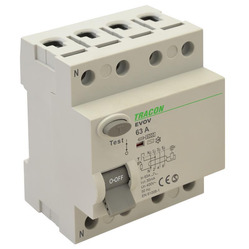 Wyłącznik różnicowoprądowy 40A 4P 30mA AC EVOV4P4003
