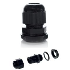 Dławik kablowy z gwintem PG-13,5B czarny