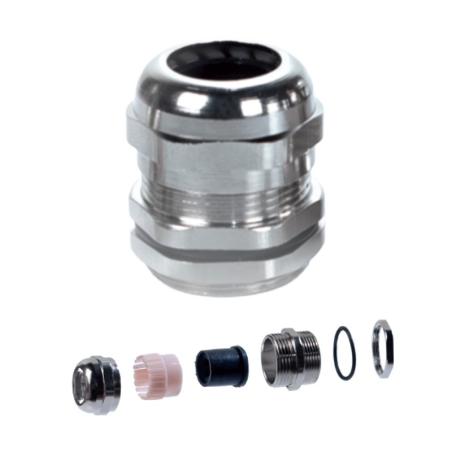 Dławik kablowy metalowy mosiężny z gwintem metrycznym MMG-20