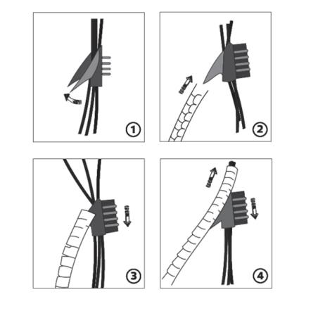 Wąż ochronny z pilotem TWZP-8 czarny
