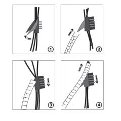 Wąż ochronny z pilotem TWZP-25 czarny