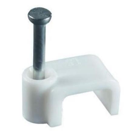 Uchwyt kablowy z gwoździem do mocowania przewodów Flop P8/5 (100 szt.)