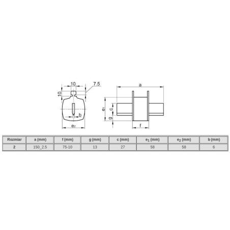 Wkładka bezpiecznikowa nożowa NT2 50A 500V gG