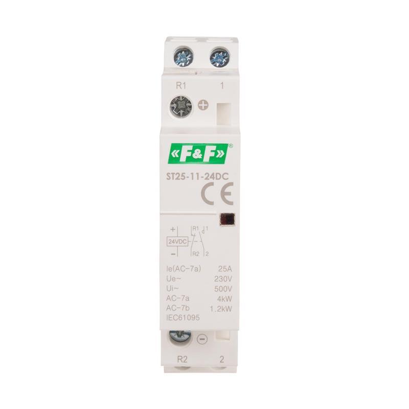 Stycznik modułowy 25A 1NO+1NC - ST25-11 24V DC