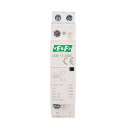 Stycznik modułowy 25A 1NO+1NC - ST25-11 24V DC