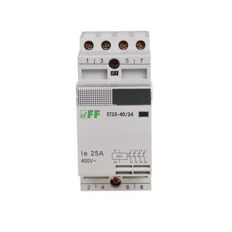 Stycznik modułowy 25A 4NO - ST25-40 24V AC/DC
