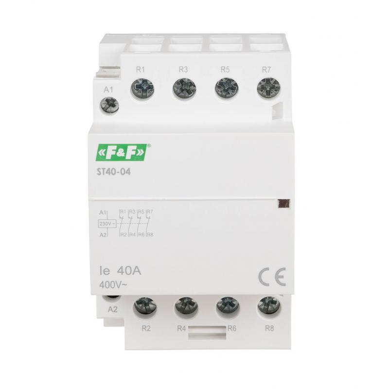 Stycznik modułowy 40A 4NC - ST40-04 230V