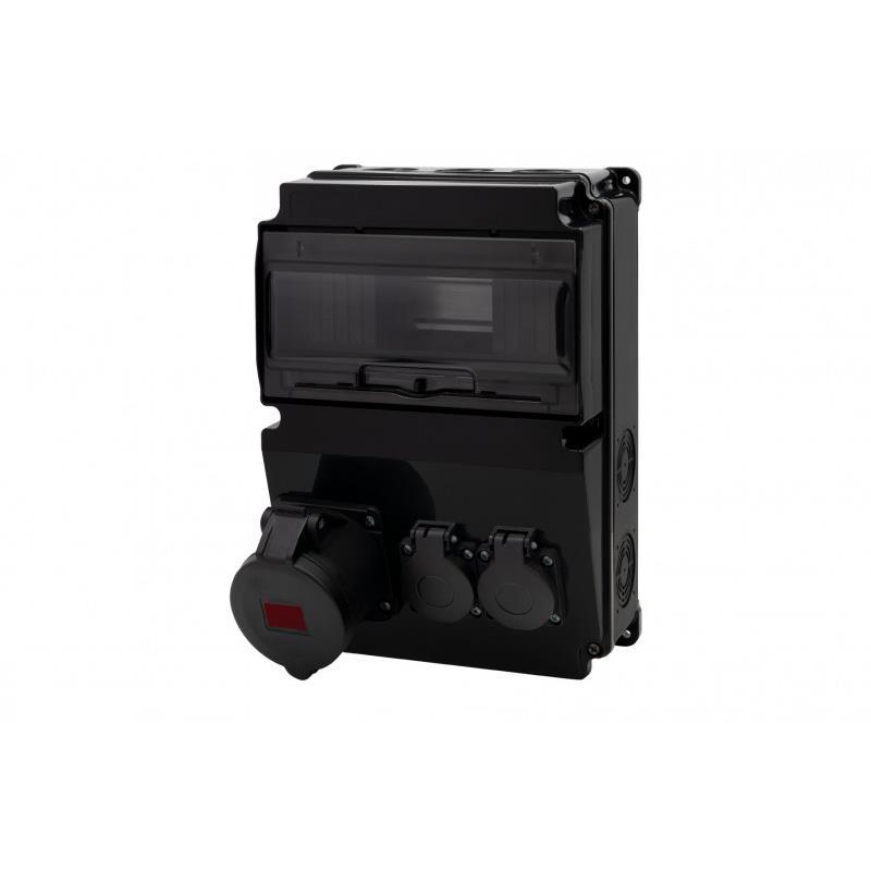 Rozdzielnica LAGO 10M SCENIC - gniazda proste 16A/5P, 2x230V F3.2663