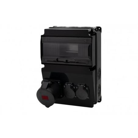 Rozdzielnica LAGO 10M SCENIC - gniazda proste 16A/5P, 2x230V F3.2663