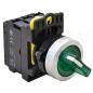 Przełącznik pokrętny podświetlany LED, dwustanowy sprężynowy NYK3-SL24G zielony