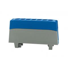 Listwa ochronna ZPI 7-modułowa (7x16mm2) IP20 AL/CU - niebieska F2.0389