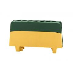 Listwa ochronna ZPI 7-modułowa (7x16mm2) IP20 AL/CU - żółto/zielona F2.0390