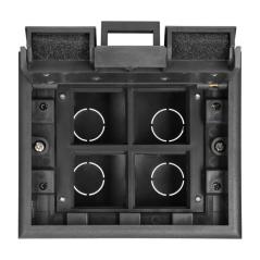 Puszka podłogowa na gniazda modułowe 4 x 45x45mm lub 8 x 22,5x45mm