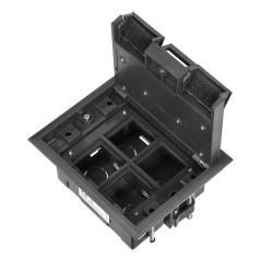Puszka podłogowa na gniazda modułowe 4 x 45x45mm lub 8 x 22,5x45mm
