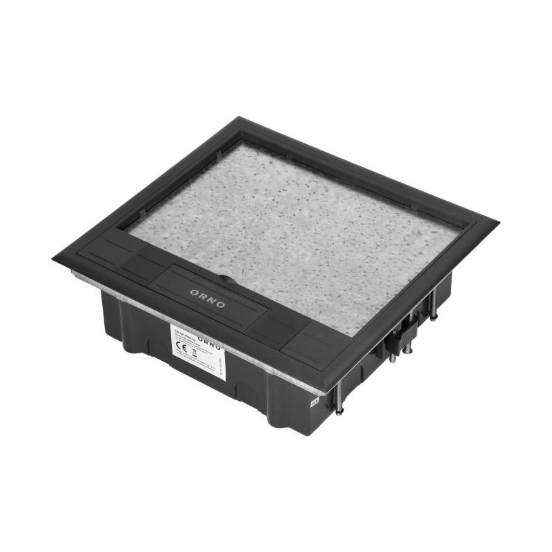 Puszka podłogowa na gniazda modułowe 6 x 45x45mm lub 12 x 22,5x45mm