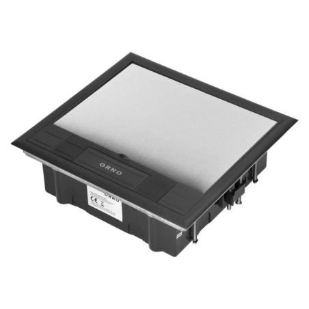 Puszka podłogowa na gniazda modułowe 6 x 45x45mm lub 12 x 22,5x45mm