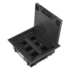 Puszka podłogowa na gniazda modułowe 6 x 45x45mm lub 12 x 22,5x45mm