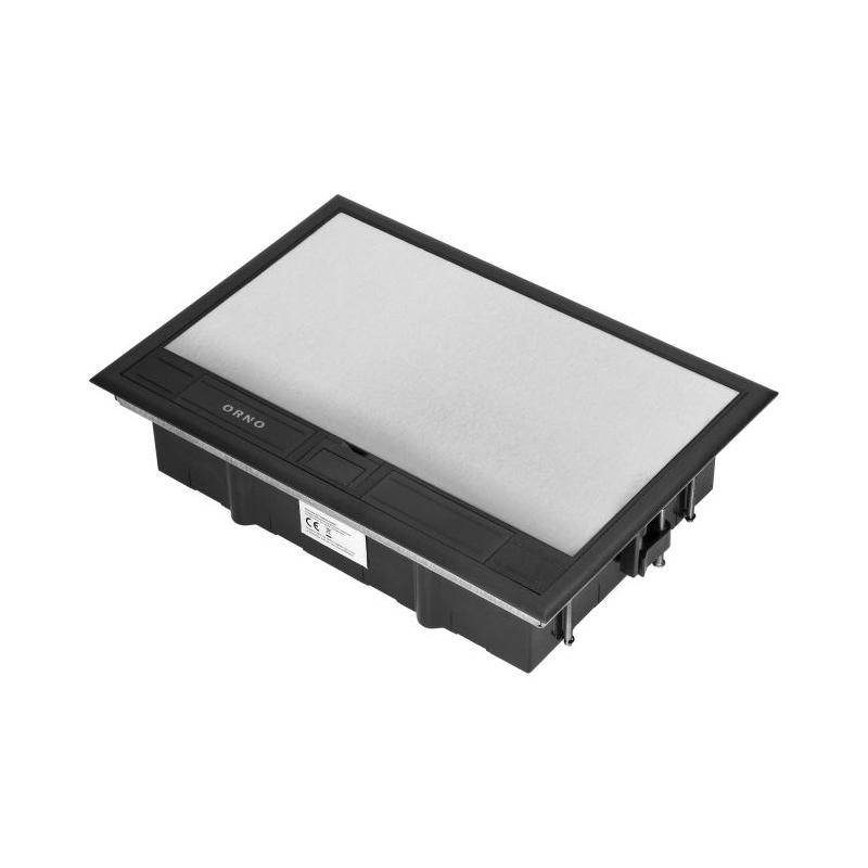 Puszka podłogowa na gniazda modułowe 8 x 45x45mm lub 16 x 22,5x45mm