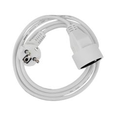 Przedłużacz 1 gniazdo 1.5m z/u 3x1.0mm2 biały
