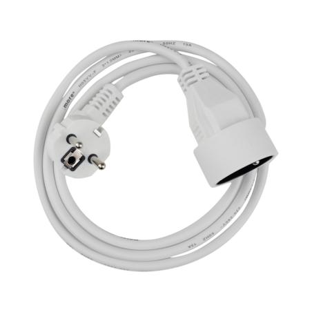 Przedłużacz 1 gniazdo 1.5m z/u 3x1.0mm2 biały