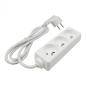 Przedłużacz 3 gniazda 1.5m z/u 3x1.0mm2 biały