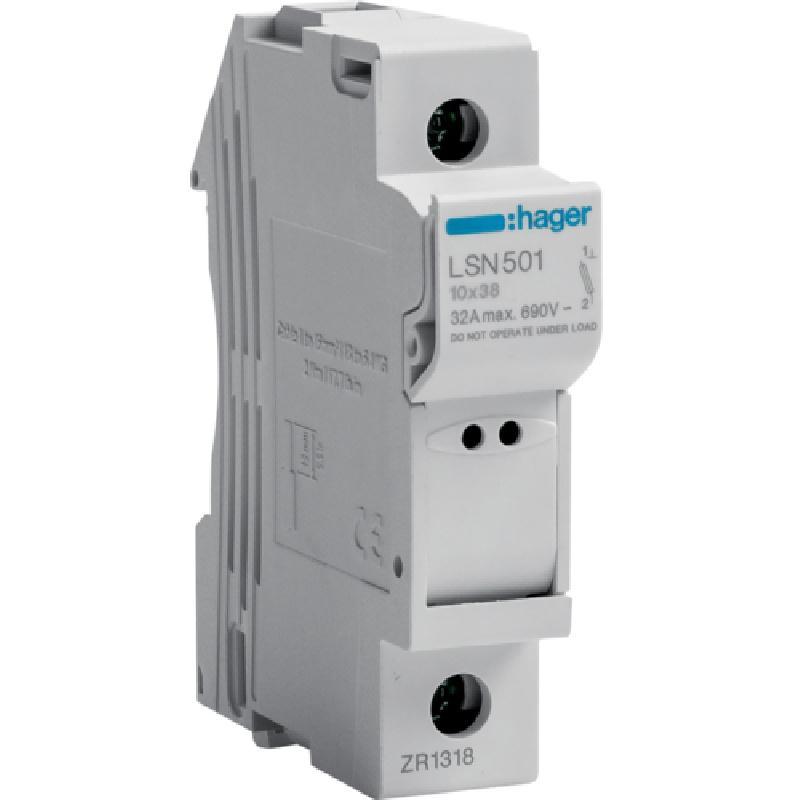 Modułowa podstawa bezpiecznikowa 1P 32A 690V LSN501 10x38