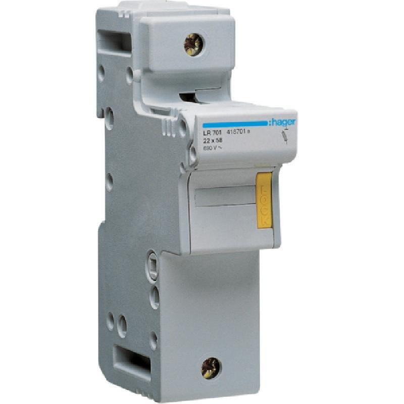 Modułowa podstawa bezpiecznikowa 1P 125A 690V LR701 22x58