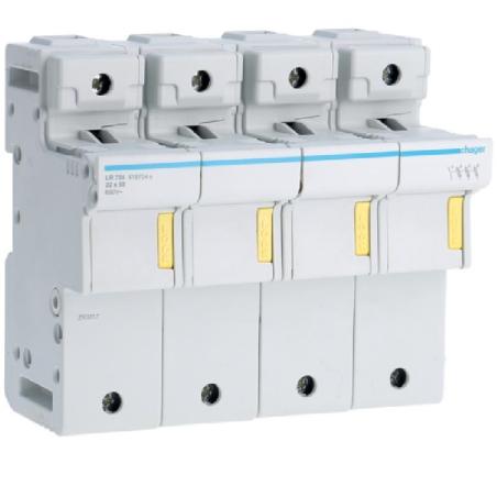 Modułowa podstawa bezpiecznikowa 3P+N 125A 690V LR704 22x58 Hager Polo
