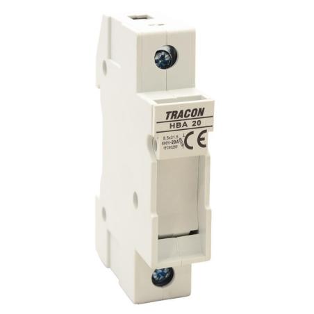 Modułowa podstawa bezpieczników cylindrycznych 20A 8x32 HBA-1P-20 Tracon Electric