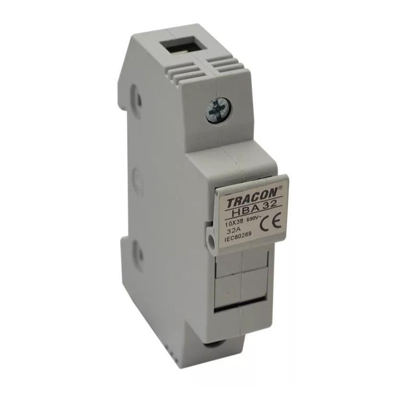 Modułowa podstawa bezpieczników cylindrycznych 32A 10x38 HBA-1P-32