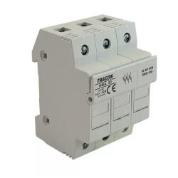 Modułowa podstawa bezpieczników cylindrycznych 20A 8x32 HBA-3P-20 Tracon Electric