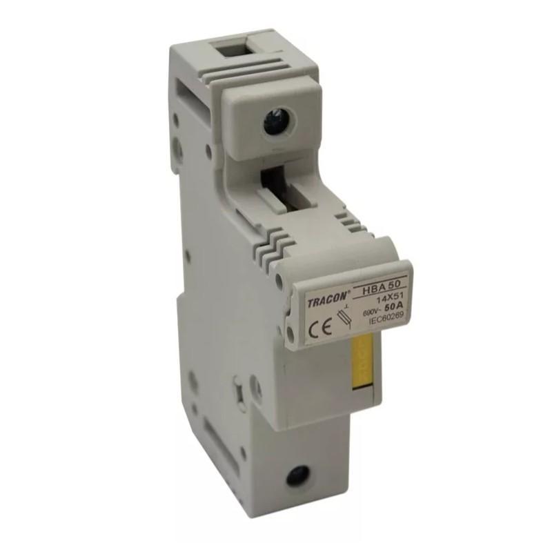 Modułowa podstawa bezpieczników cylindrycznych 50A 14x51 HBA-1P-50