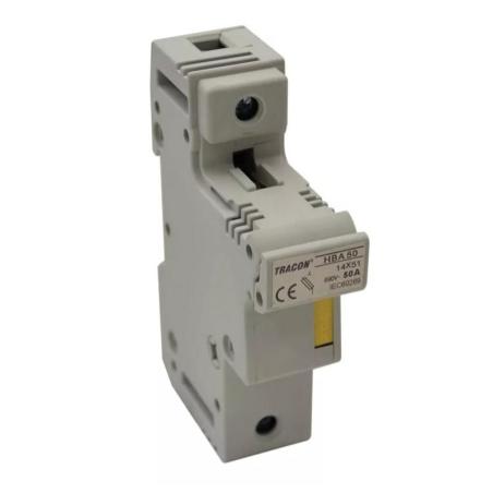 Modułowa podstawa bezpieczników cylindrycznych 50A 14x51 HBA-1P-50 Tracon Electric