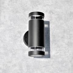 Kinkiet oprawa elewacyjna RINO 2XGU10 CZARNA 323996