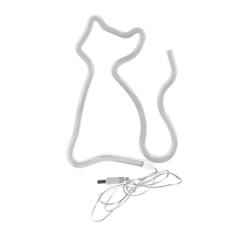 Lampka dekoracyjna - NEON KOT USB A + zasilanie bateryjne 327093