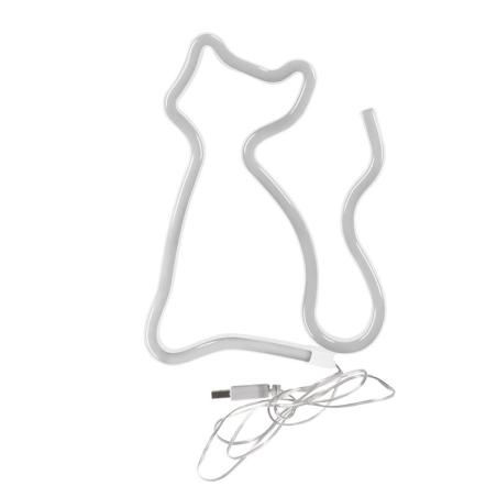 Lampka dekoracyjna - NEON KOT USB A + zasilanie bateryjne 327093