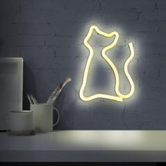 Lampka dekoracyjna - NEON KOT USB A + zasilanie bateryjne 327093