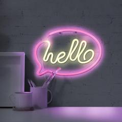Lampka dekoracyjna - NEON HELLO USB A + zasilanie bateryjne 327147