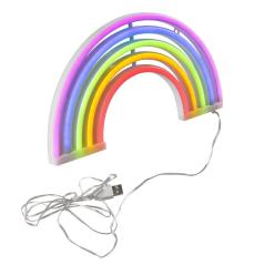 Lampka dekoracyjna - NEON TĘCZA USB A + zasilanie bateryjne 327130