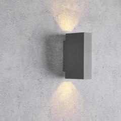 Kinkiet, oprawa elewacyjna góra-dół ORLEAN LED GRAFITOWA 319814