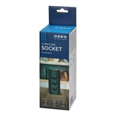 Gniazdo meblowe podszafkowe 3x250V OR-GM-9001/B