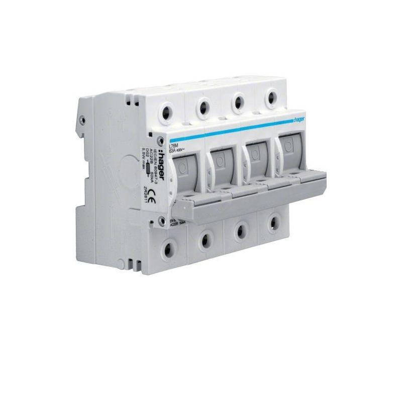 Rozłącznik bezpiecznikowy poziomy D02 4P 63A 400V L74M