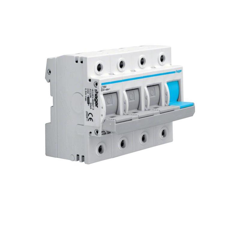 Rozłącznik bezpiecznikowy poziomy D02 3P+N 63A 400V L76M